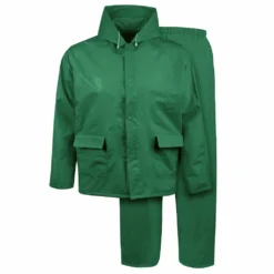 Lincoln Outfitters Men's 0.10mm PEVA Rain Suit Green - D-83201-GR - Raingear