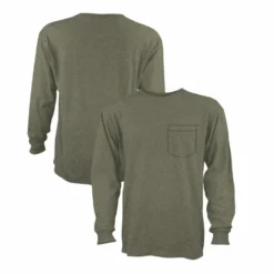 Lincoln Outfitters Mens Long Sleeve Heavyweight Pocket T-Shirt - LOLSPK-04 - Long Sleeve Shirts