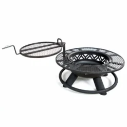 Lincoln Outfitters Steel Fire Pit with BBQ Grate - 90-165-0204 - Fire Pits & Heaters -The Bold Trek Sales 2443f2157ff2aeb46e50b85d2e35588b49d2eb8d 32150005 7