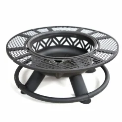 Lincoln Outfitters Steel Fire Pit with BBQ Grate - 90-165-0204 - Fire Pits & Heaters -The Bold Trek Sales 2f3e653e6b5b72e438e62a9c5f437323ba594c00 32150005 8