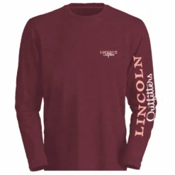 Lincoln Outfitters Women's Lincoln Ladies Logo Long Sleeve T-Shirt Maroon Heather - LO-LLS706-MRH - Long Sleeve Shirts Women's