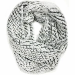 Lincoln Outfitters Women's Faux Fur Snowy Eternity Scarf White  - P22886-WHT - Women's Eternity Scarfs