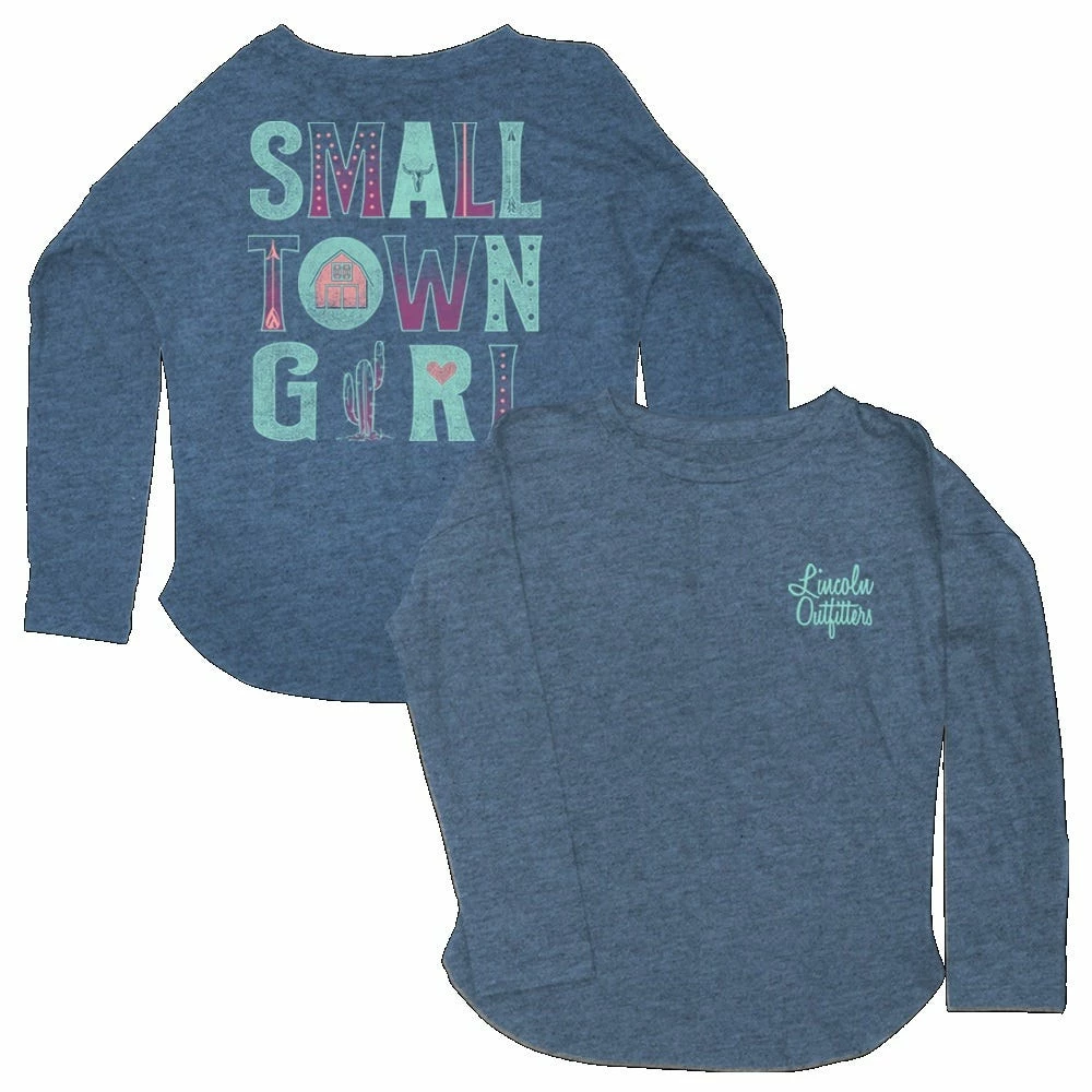 Lincoln Outfitters Girls' Small Town Girl Long Sleeve T-Shirt Loyls-01 - Shirts 1 Lincoln Outfitters Girls' Small Town Girl Long Sleeve T-Shirt Loyls-01 - Shirts