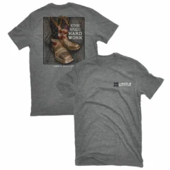 Lincoln Outfitters Men's Short Sleeve Cowboy Boots T-Shirt Graphite Heather - LO-132GH - T-Shirts