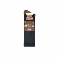 Lincoln Outfitters Men's Cupron Copper Ultra-Dri Crew Sock Black - L72305-BL - Socks