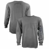 Lincoln Outfitters Men's Heavyweight Long Sleeve Pocket Graphic Tee Graphite Heather - LOLSPK-01GH - Long Sleeve Shirts