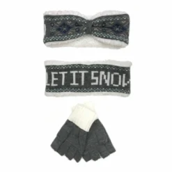 Lincoln Outfitters Women's Warm Hearted Headband and Glove Set Mint - P11710-MNT - Winter Headband and Glove Set