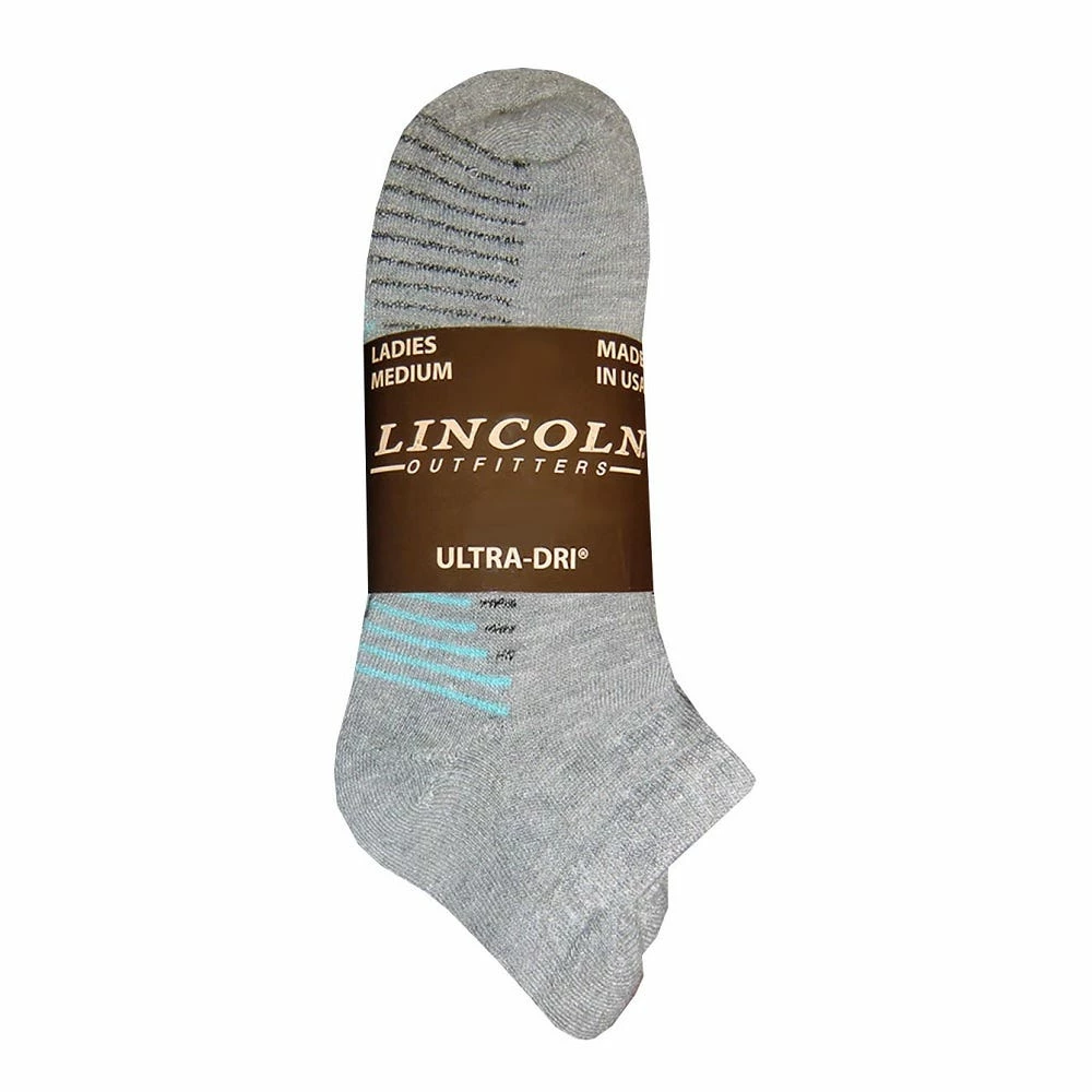 Lincoln Outfitters Women's Ultra-Dri No-Show Sock 3 Pack Grey - L3/72036-G - Socks Women's 1 Lincoln Outfitters Women's Ultra-Dri No-Show Sock 3 Pack Grey - L3/72036-G - Socks Women's
