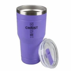 Lincoln Outfitters "All Things Through Christ" 30 oz. Religious Tumbler, Purple - 89-641-0204 - Tumblers -The Bold Trek Sales 663287f6261c1c14765782479f3fdd132024a57f 32631064 3