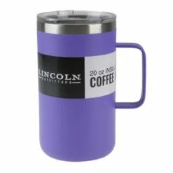 Lincoln Outfitters 20 Oz. Coffee Mug Purple 87-964-0204 - Water Bottles & Hydration