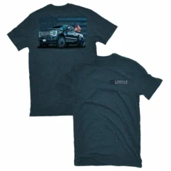 Lincoln Outfitters Men's Short Sleeve Dually Truck T-Shirt Bluesteel Black Heather - LO-140 - T-Shirts