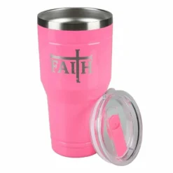 Lincoln Outfitters "Faith" 30 oz. Religious Tumbler, Pink - 89-638-0204 - Tumblers -The Bold Trek Sales 818b688e4bbc6b040a0d1823c87fc0d5498db423 32631061 3