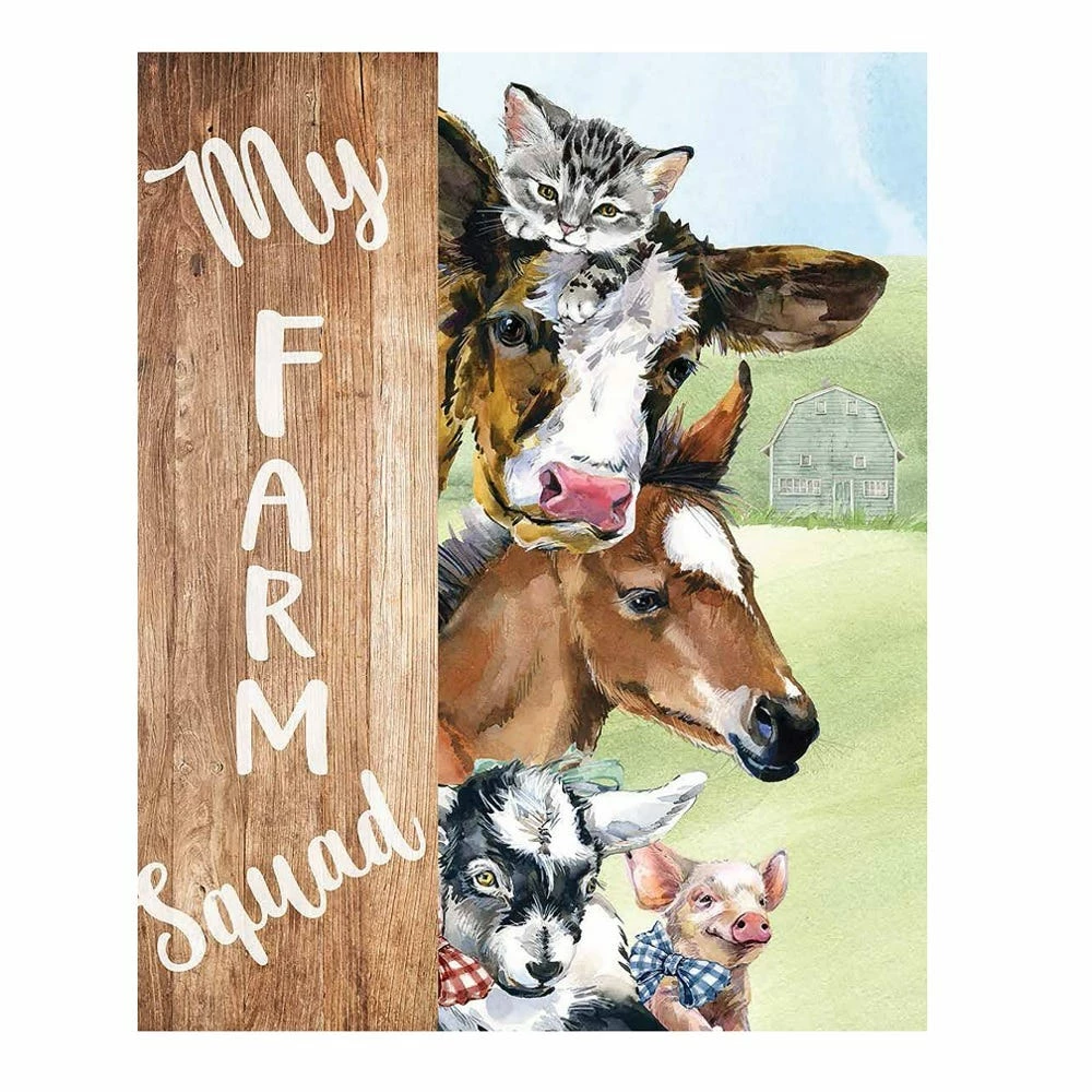 Lincoln Outfitters My Farm Squad Cow Printed Velvet 50 x 60 Throw - RK-PHVEL-FARM - Blankets & Bedspreads 2 Lincoln Outfitters My Farm Squad Cow Printed Velvet 50 x 60 Throw - RK-PHVEL-FARM - Blankets & Bedspreads - Image 2