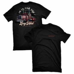 Lincoln Outfitters Men's Tractor Trailer Short Sleeve T-Shirt - LO-111-BLK - T-Shirts