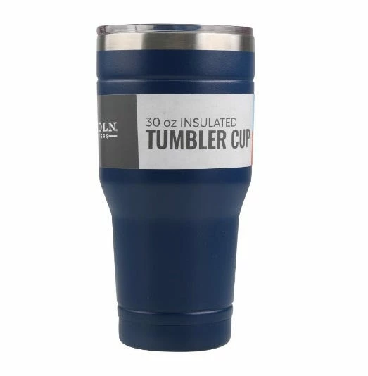 Lincoln Outfitters 30oz. Stainless Steel Dark Blue Tumbler 30LO289 - Camp Kitchen 1 Lincoln Outfitters 30oz. Stainless Steel Dark Blue Tumbler 30LO289 - Camp Kitchen