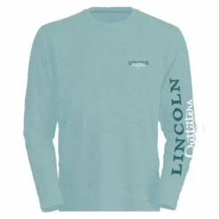 Lincoln Outfitters Ladie's Long Sleeve Logo Shirt, Aquifer Light Heather - LO-LLS708-ALB - Long Sleeve Shirts Women's