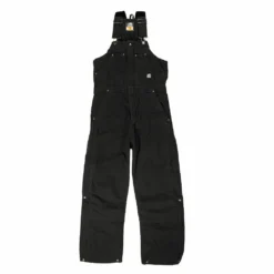 Lincoln Outfitters Men's Washed Insulated Bib Overall Black - RLB377BK - Overalls