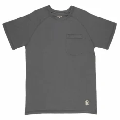 Lincoln Outfitter's Short Sleeve Performance Tee Grey - RK2SLA - T-Shirts