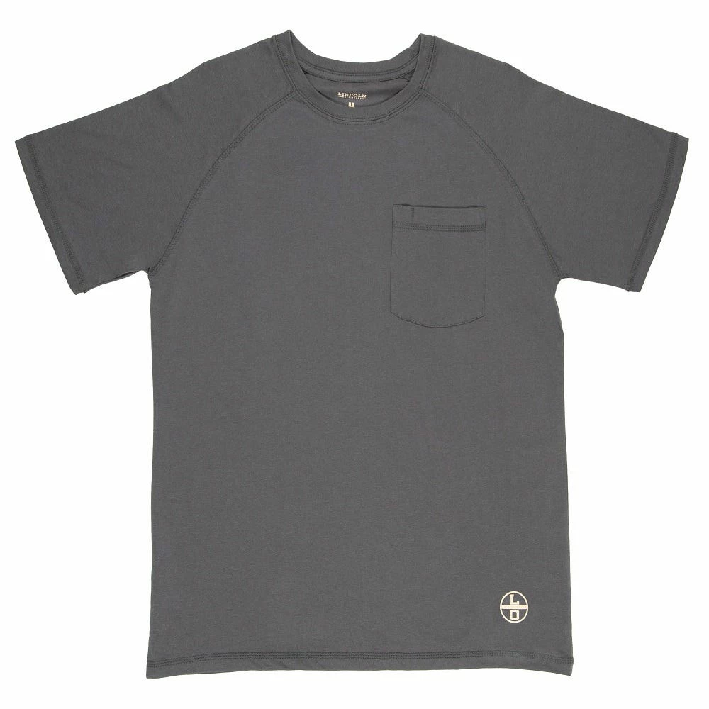 Lincoln Outfitter's Short Sleeve Performance Tee Grey - RK2SLA - T-Shirts 1 Lincoln Outfitter's Short Sleeve Performance Tee Grey - RK2SLA - T-Shirts