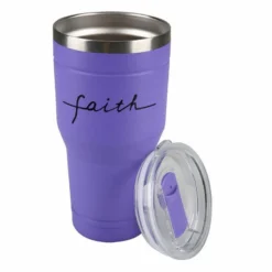 Lincoln Outfitters "Faith" 30 oz. Religious Tumbler, Purple - 89-640-0204 - Tumblers -The Bold Trek Sales a98db8ec1a5d274aa882501a8edf0e682da9d731 32631063 3