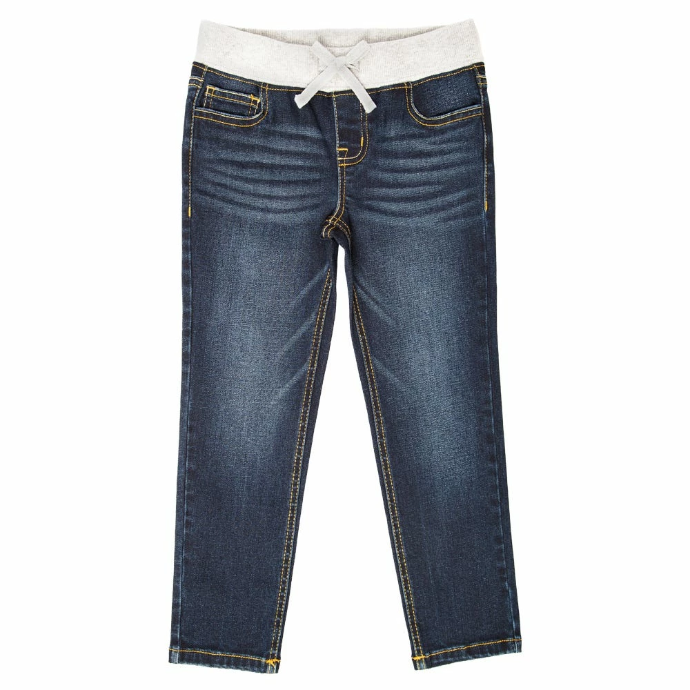 Lincoln Outfitters Youth Girl's Straight Fit Pull-On Jean with Knit Waistband - LOG7271XDW - Jeans 1 Lincoln Outfitters Youth Girl's Straight Fit Pull-On Jean with Knit Waistband - LOG7271XDW - Jeans