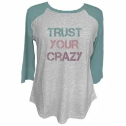 Lincoln Outfitters Ladies Long Sleeve Trust Your Crazy Aquifer T-Shirt - LO-LFW-06 - Long Sleeve Shirts Women's
