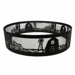 Lincoln Outfitters 36" Campfire Ring Farm Scene - 90-166-0204 - Fire Pits & Heaters