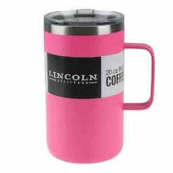 Lincoln Outfitters 20 Oz. Coffee Mug Pink 87-963-0204 - Water Bottles & Hydration