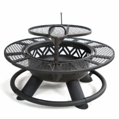 Lincoln Outfitters Steel Fire Pit with BBQ Grate - 90-165-0204 - Fire Pits & Heaters -The Bold Trek Sales cb1d9296dcd892393dd313d7e848716beed0b93e 32150005 2