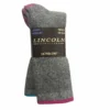 Lincoln Outfitters Ladies Full Cushion Marl Boot Sock 2 Pack Assorted - RT/L2/72293-ASST-M - Socks Women's