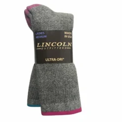 Lincoln Outfitters Ladies Full Cushion Marl Boot Sock 2 Pack Assorted - RT/L2/72293-ASST-M - Socks Women's