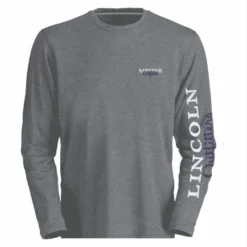 Lincoln Outfitters Ladie's Long Sleeve Logo Shirt, Graphite Heather - LO-LLS708-GH - Long Sleeve Shirts Women's