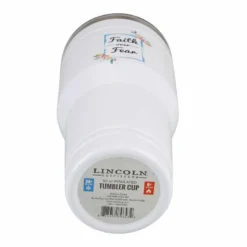 Lincoln Outfitters "Faith Over Fear" 30 oz. Religious Tumbler, White - 89-643-0204 - Tumblers -The Bold Trek Sales d6f77873b9e97b89dd4b918602959fadeeae8415 32631066 4