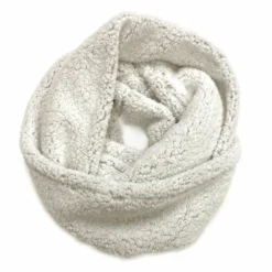 Lincoln Outfitters Women's Frosted Sherpa Eternity Scarf Light Gray - P22977-GR - Women's Eternity Scarfs