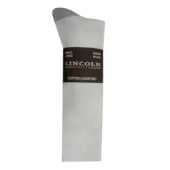 Lincoln Outfitters Men's Cotton Crew Sock 3 Pack - White / Size Xl L3/907-W-XL - Socks