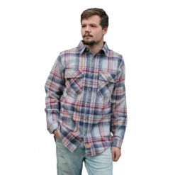 Lincoln Outfitters Men's Big and Tall Brawny Flannel Cloud Heather LOFB-E0400CLDBT - Long Sleeve Shirts
