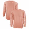 Lincoln Outfitters Men's Heavyweight Long Sleeve Pocket Graphic Tee Canyon Sunset Dark Heather - LOLSPK-01-CSDH - Long Sleeve Shirts