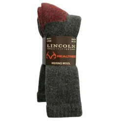 Lincoln Outfitters Men's Merino Wool Blend Sock 2 Pack Assorted - RT/L2/72232-ASST - Socks