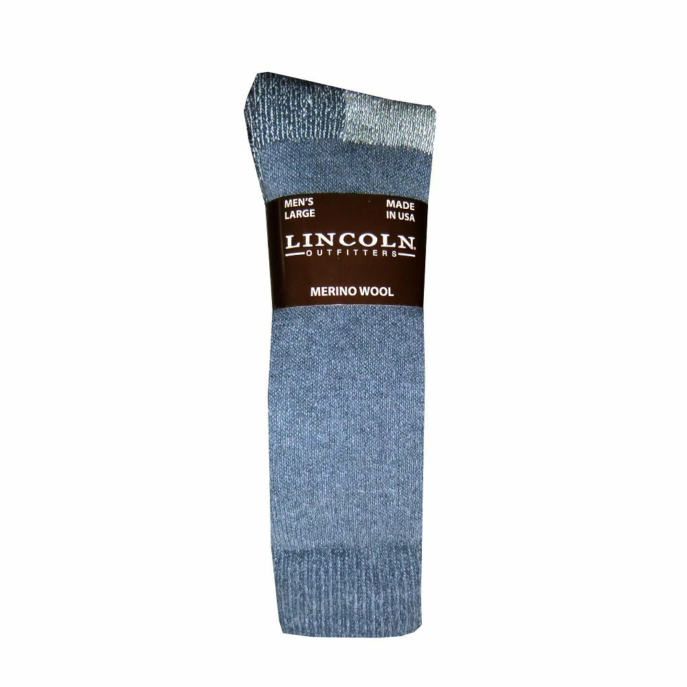 Lincoln Outfitters Men's Big Bertha Merino Wool Sock Charcoal - L844-CH - Socks 1 Lincoln Outfitters Men's Big Bertha Merino Wool Sock Charcoal - L844-CH - Socks