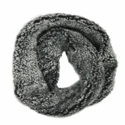 Lincoln Outfitters Women's Frosted Sherpa Eternity Scarf Black - P22977-BLK - Women's Eternity Scarfs