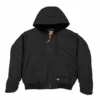 Lincoln Outfitters Men's Flex Washed Duck Sherpa Lined Hooded Jacket Black - RLHJ317BK - Jackets