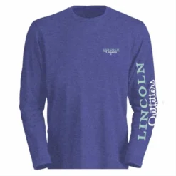Lincoln Outfitters Ladie's Long Sleeve Logo Shirt, Spectrum Blue Dark Heather - LO-LLS708-SBDH - Long Sleeve Shirts Women's