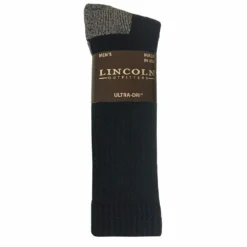 Lincoln Outfitters Men's Ultra-Dri Boot Sock 2 Pack Black - L2/72299-BL - Socks