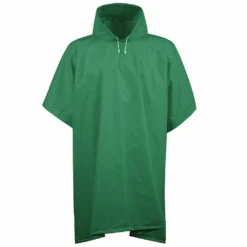 Lincoln Outfitters Men's 0.10mm PEVA Rain Poncho Green - 83304-GR - Raingear