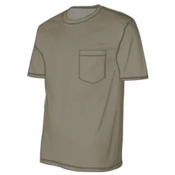 Lincoln Outfitters Men's Heavyweight Relaxed Fit Short Sleeve Pocket Tee Cobblestone - LOPK-01R-CBS - Pocket T-Shirt