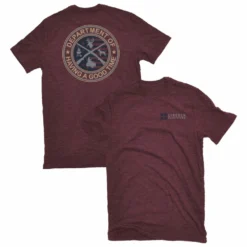 Lincoln Outfitters Men's Short Sleeve Graphic T-Shirt Windsor Wine Dark Heather - LO-61 - T-Shirts